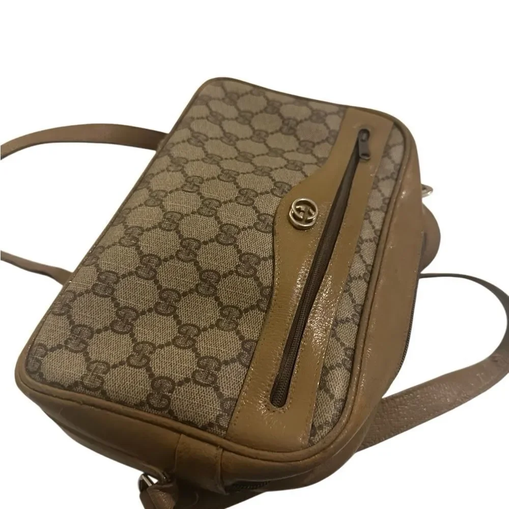 Gucci Beige and Brown Crossbody Bag